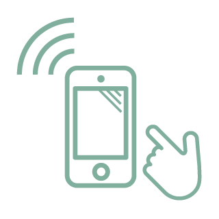 スマホで送信するイラスト