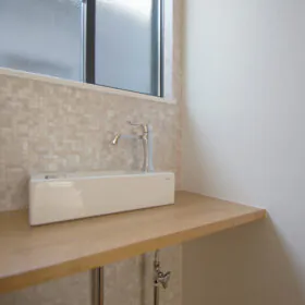 玄関に便利な手洗いスペース